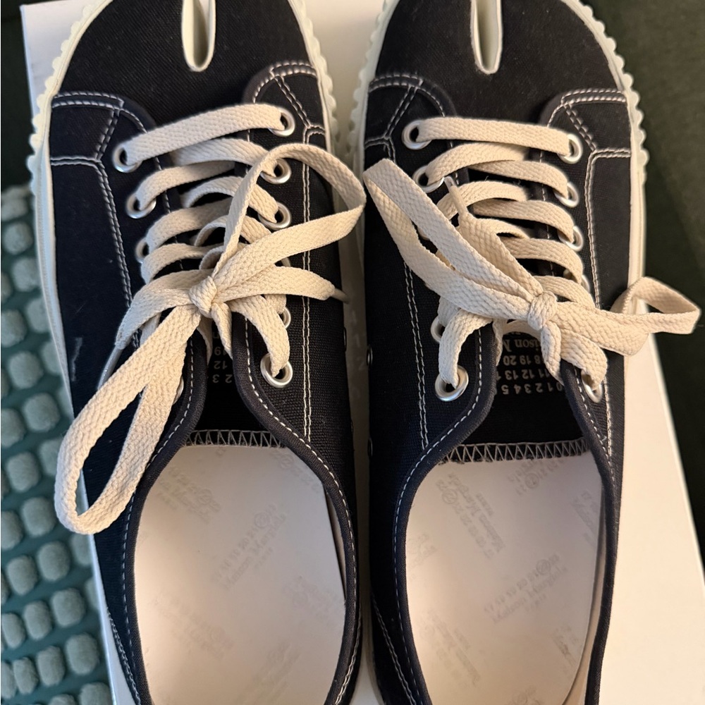 Maison Martin Margiela Black Canvas Sneakers - Picture 4 of 7